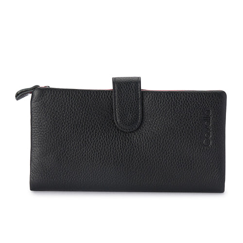 Jayla Leather Wallet - Black