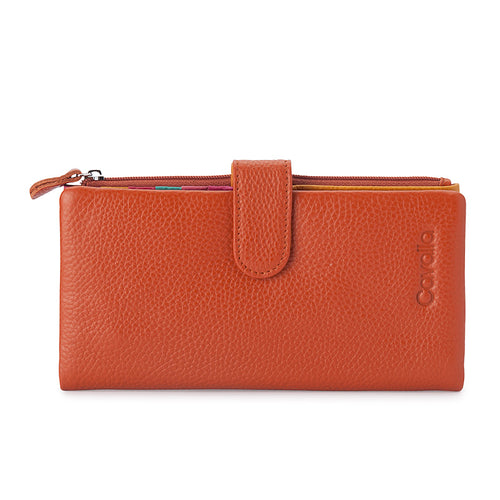 Viva Leather Wallet - Orange