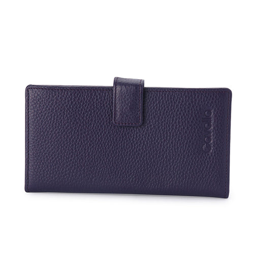 Jayla Leather Wallet - Purple