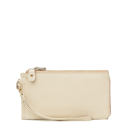 Kylie leather wallet - Cream