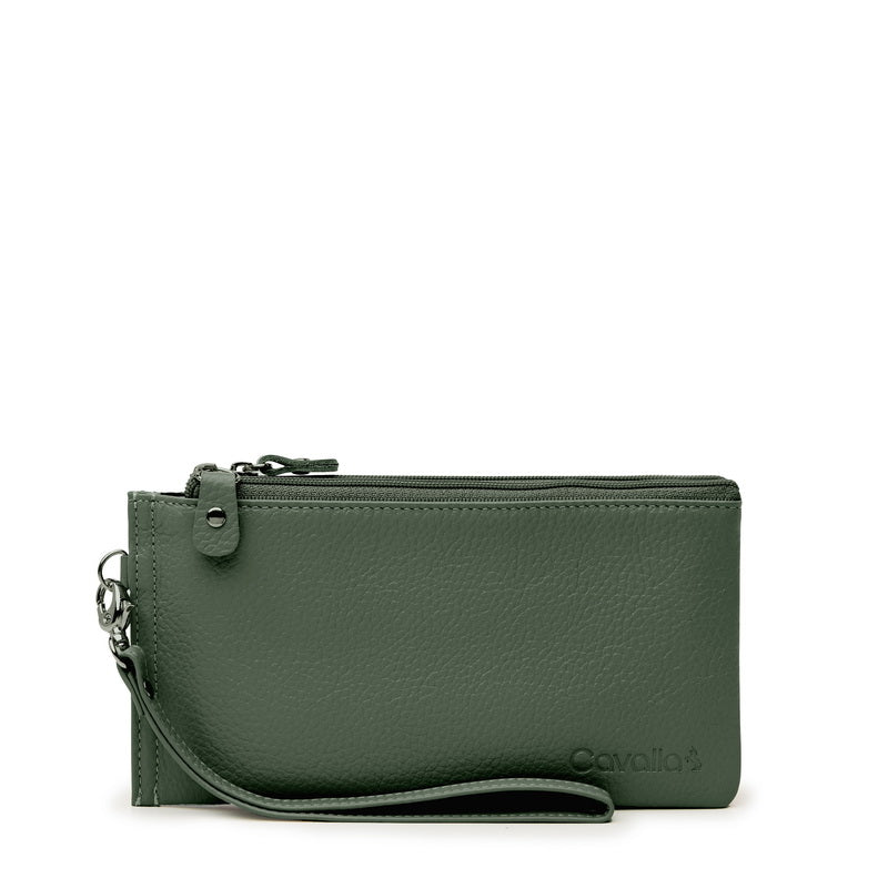 Kylie Leather Wallet - Olive Green