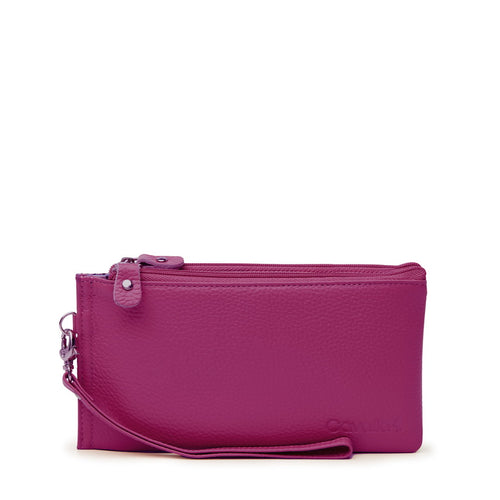 Kylie leather wallet - Plum