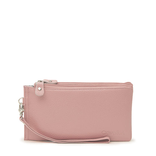 Kylie leather wallet - Rose