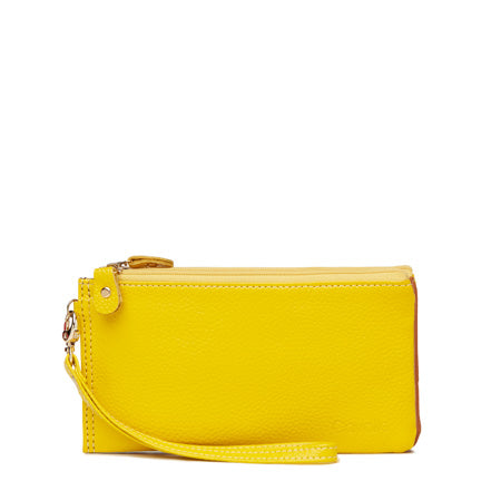 Kylie leather wallet - Yellow