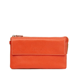 Valentina Purse -  Orange & Tan