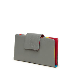 Jess Leather Wallet - Grey