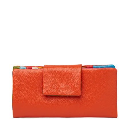 Jess Leather Wallet - Orange