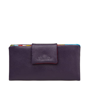 Jess Leather Wallet - Purple