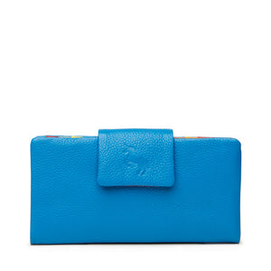 Jess Leather Wallet - Sky Blue