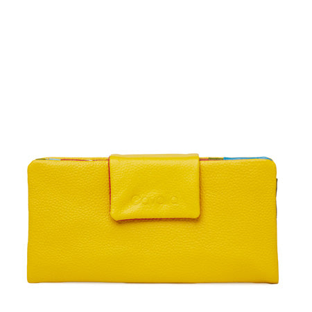 Jess Leather Wallet - Yellow